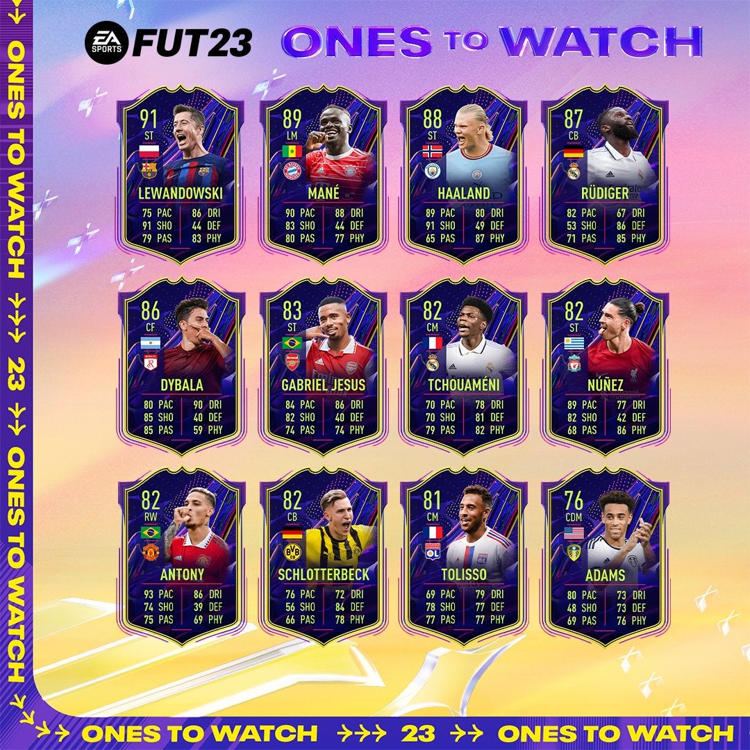 Fifa 23 Ultimate Team Fut 23 Ones To Watch Oggetti Dinamici Da Tenere Docchio Eurogamerit 1355